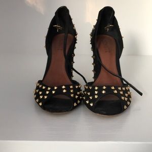 Schultz Open Toe Spiked Sandals.
